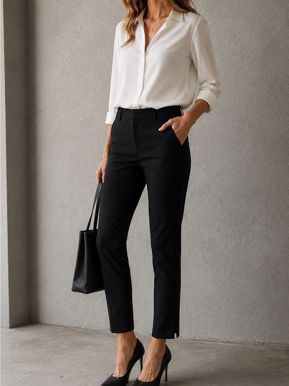 Banana Republic Jackson Fit Slim Ankle Pants Black Stretch Size 10